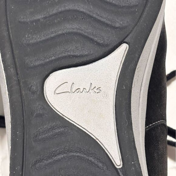 Clarks | Women's Breeze Glide Lace-Up Zip Cloudsteppers Sneakers Black Size 8.5 - Picture 13 of 14